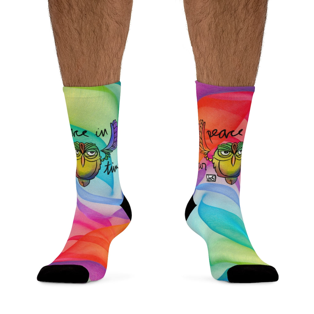 Peace in Our Time - Rainbow Collection - Lebo Tribe Socks